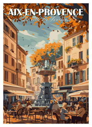 AIX-EN-PROVENCE, style-neo-vintage, Terrasses et Fontaines
