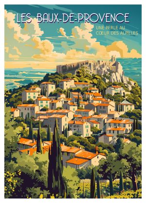 BAUX DE PROVENCE, style neo vintage, Village et Castel