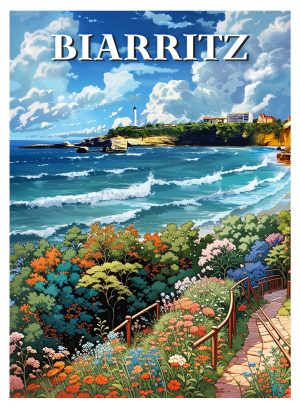 BIARRITZ style manga, la grande plage-c