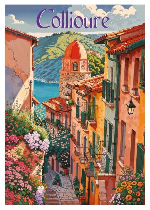 COLLIOURE style manga, le quartier du Mouré, Église Notre-Dame-des-Anges