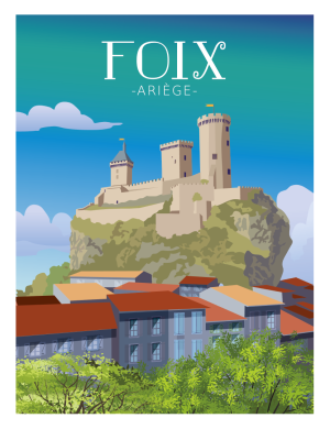 FOIX style néo vintage, le château cathare