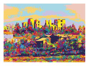 LAGARDE style pop art, le château