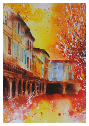 MIREPOIX style peinture, couverts et maison des consuls