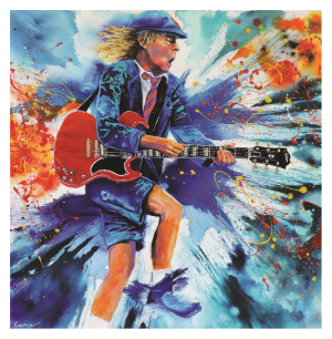 MUSIC style peinture, Angus Young