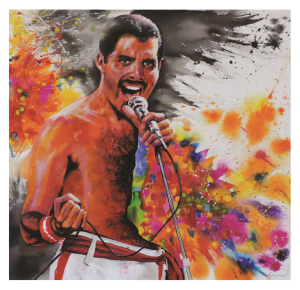 MUSIC style peinture, Freddie Mercury