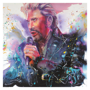 MUSIC style peinture, Johnny Hallyday