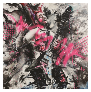MUSIC style peinture, Punk, acteur et musicien