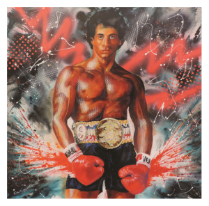 MUSIC style peinture, boxe, Rocky