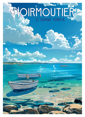 NOIRMOUTIER style manga, barques de pécheurs