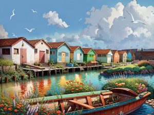 OLERON style néo vintage, les cabannes de la Baudissière