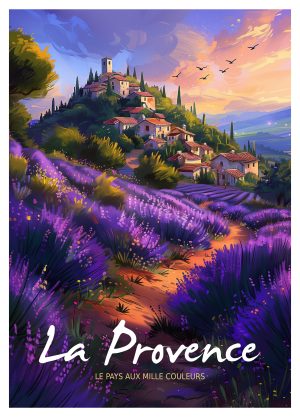PROVENCE, style neo vintage, lavande et village 3