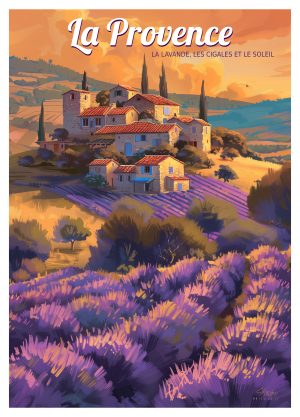 PROVENCE, style neo vintage, lavande et village 4