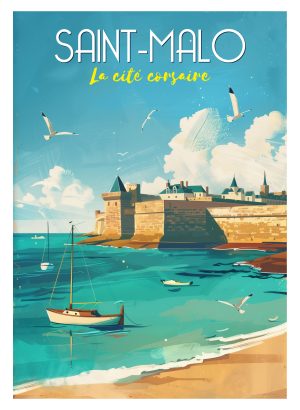 SAINT-MALO, style neo vintage, port, Belem