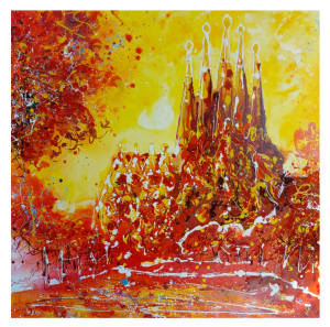 SPIRITUEL, style peinture, la Sagrada Familia