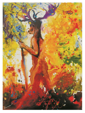 SPIRITUEL, style photo, Cernunos entre deux mondes