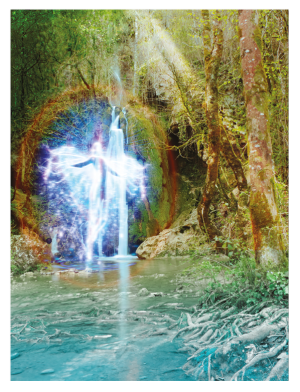 SPIRITUEL, style photo, esprit de la cascade