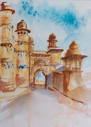 INDE, style peinture, Gwalior