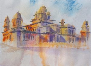 INDE, style peinture, Jaipur