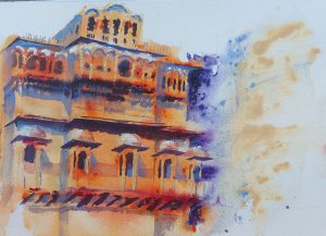 INDE, style peinture, Jaisalmer