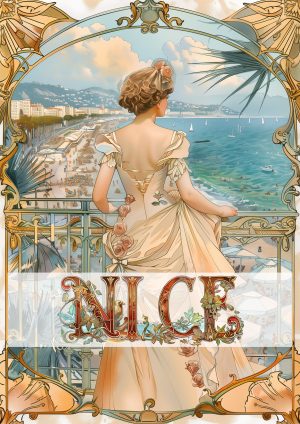 NICE, style art nouveau, la baie des anges