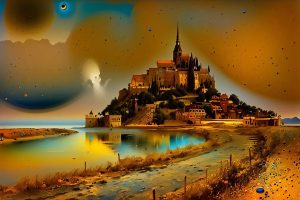 SAINT-MICHEL, styles surrealiste, Le mont Saint-Michel 2