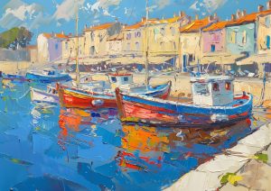 SETE, style peinture, Les Canaux 2