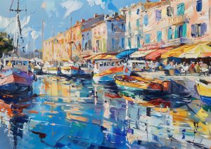 SETE, style peinture, Les Canaux 3