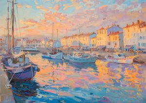 SETE, style peinture, Les Canaux
