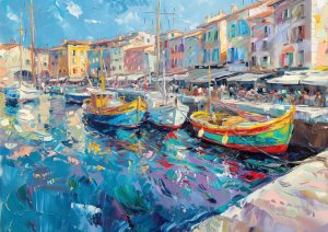 SETE, style peinture, Les Canaux 4