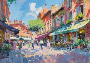 TOULOUSE, style peinture, Ruelle