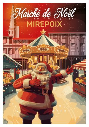 MIREPOIX, style néo vintage, Marché de Noël