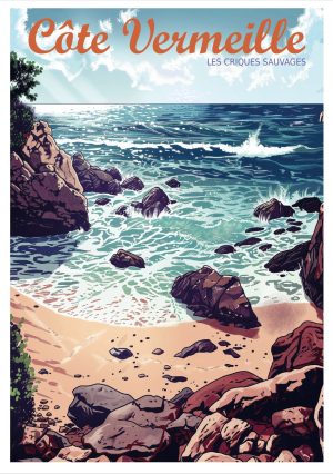 COTE-VERMEILLE, style manga, Criques