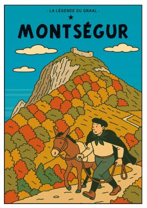 MONTSEGUR, style BD, le château