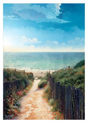 PLAGE, style manga, le chemin